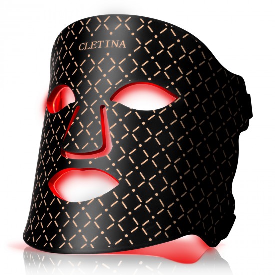 CLETINA Infra Red & Red & Blue Light Therapy LED Face Mask , Flexible Silicone 4 Colors Lights Wavelengths For Anti-Aging,Reduce Fine Lines and Wrinkles, Rejuvenation & Tightening, Skin Care CLETINA Infra Red & Red & Blue Light Therapy LED Face Mask , Flexible Silicone 4 Colors Lights Wavelengths For Anti-Aging,Reduce Fine Lines and Wrinkles, Rejuvenation & Tightening, Skin Care