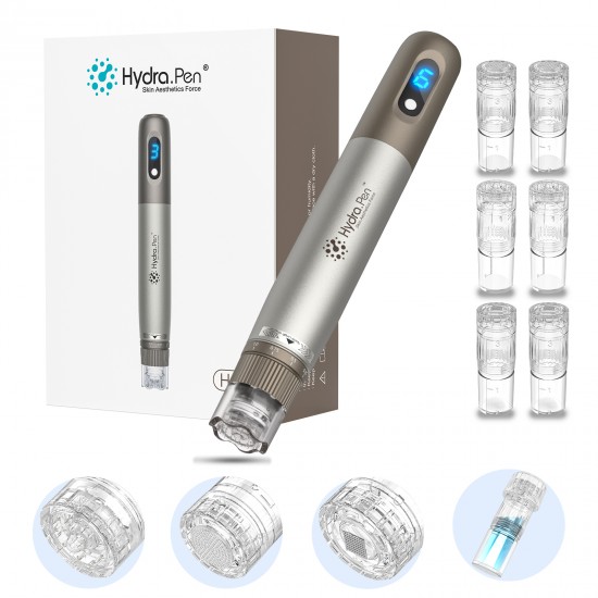 Dr Pen Hydra Pen H3 Microneedle Pen - Professional Adjustable Serum Applicator - Adjustable Electric Derma pen Microneedle for Face Home Use - 6 Cartridges ( 2PCS H12 + 2PCS Nano-HR + 2PCS Nano-HS) Dr Pen Hydra Pen H3 Microneedle Pen - Professional Adjustable Serum Applicator - Adjustable Electric Derma pen Microneedle for Face Home Use - 6 Cartridges ( 2PCS H12 + 2PCS Nano-HR + 2PCS Nano-HS)