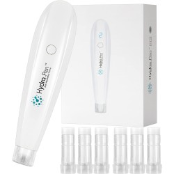 CLETINA Hydra Pen 0.25 mm Professional Microneedling Pen Skin Care Tool Kit for Face & Body with 6 Cartridges ( 3pcs 12-Pin 0.25mm + 3pcs Round Nano 0.15mm)