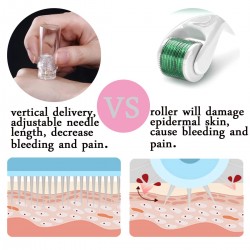 Hydra Stamp 0.25mm CLETINA Microneedle Derma Stamp For Face Body Beard Hair Growth for Home Use