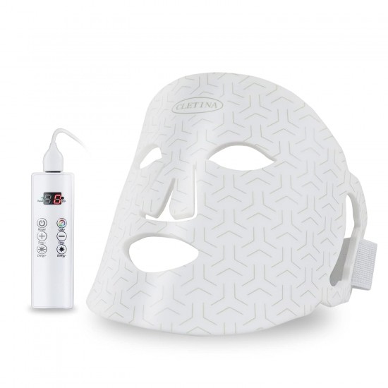 CLETINA Led Face Mask Light Therapy, Flexible Silicone 7 Colors Light,Portable Anti-Aging LED MASK, Red & Blue Light Therapy for Wrinkles, Rejuvenation & Tightening,Wrinkle Reduction CLETINA Led Face Mask Light Therapy, Flexible Silicone 7 Colors Light,Portable Anti-Aging LED MASK, Red & Blue Light Therapy for Wrinkles, Rejuvenation & Tightening,Wrinkle Reduction