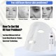 CLETINA Led Face Mask Light Therapy, Flexible Silicone 7 Colors Light,Portable Anti-Aging LED MASK, Red & Blue Light Therapy for Wrinkles, Rejuvenation & Tightening,Wrinkle Reduction CLETINA Led Face Mask Light Therapy, Flexible Silicone 7 Colors Light,Portable Anti-Aging LED MASK, Red & Blue Light Therapy for Wrinkles, Rejuvenation & Tightening,Wrinkle Reduction